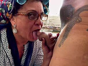 granny gets ass fucked by real estate agent