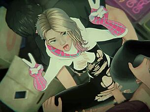 3d hentai gwen stacy bound heroine