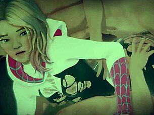 3d hentai gwen stacy bound heroine