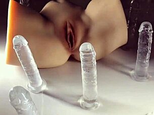 climax doll gets fucked with big butt toys