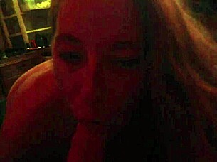 blonde sexy girlfriend sucks cock