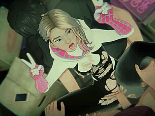 3d hentai gwen stacy bound heroine