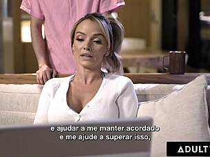 Adult time - milf pristine edge kept up all night by stepsons desire to fuck - portuguese subtitles