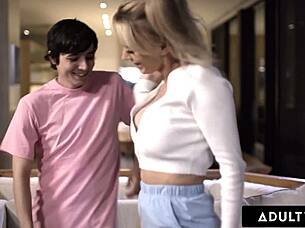 Adult time - milf pristine edge kept up all night by stepsons desire to fuck - portuguese subtitles