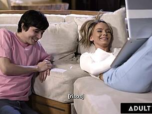 Adult time - milf pristine edge kept up all night by stepsons desire to fuck - portuguese subtitles