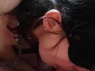 Bound french slave gets breast bondage anal and oral