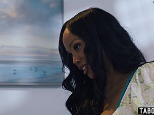 Black milf helps out injured man after she caught him