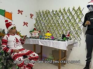 Xmas gift she didnt have cash for the new phone - store fantasy pov