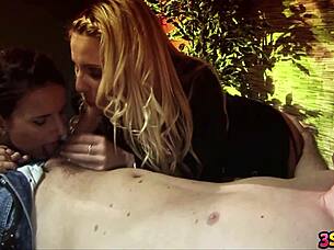 claudia rossi and melissa black share lucky cock