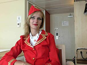 Air hostess jenny smart creampied