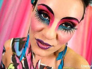 charley chase shows pink body paint
