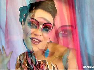 charley chase shows pink body paint