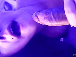 blonde wife sucks hard then takes a facial