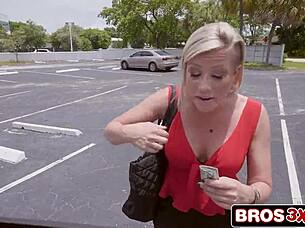 Busty kaylynn rides bbc hard for cash