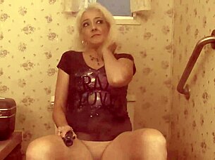 Mature blonde skips smoking for intimate oral exchange