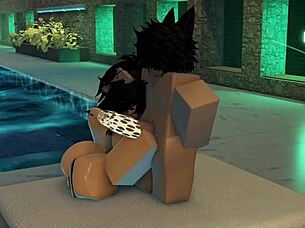 Bunny femboy fucks a big titty girl 3