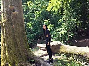 Extreme outdoor sex in german forest