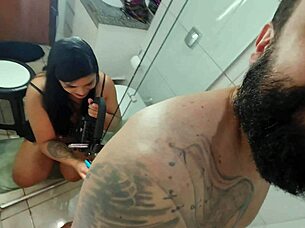 behind scenes shaving for anal prep