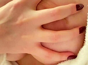 Big Tits Woman Masturbates After Shower