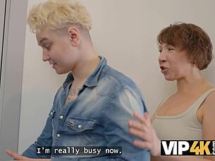 vip4k russian milf asked me to milk her pussy