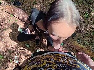 Extreme outdoor sex in german forest