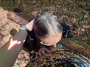 Extreme outdoor sex in german forest
