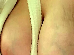 Big Tits Woman Masturbates After Shower