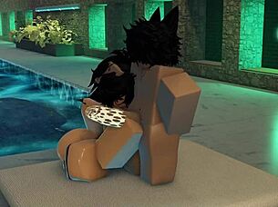 Bunny femboy fucks a big titty girl 3
