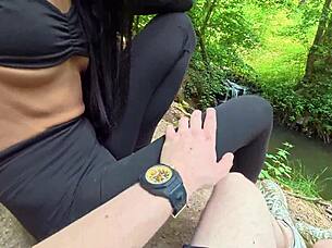 Extreme outdoor sex in german forest