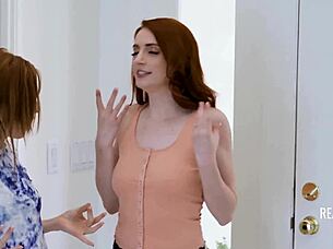Redhead Girls Stretch Deep In Intense Group Yoga Session With Bareback Oral Play