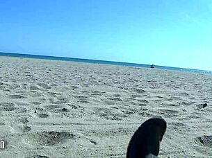 biracial chick fucked at the beach