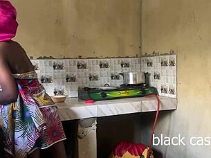i fuck my house help in the kitchen while she was trying to cook because my wife is not around