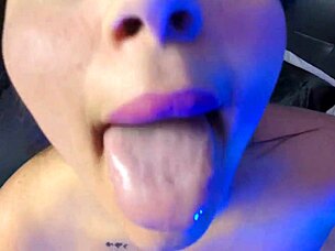 Begging hard for cum all over pretty face