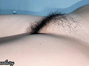filipina cheating wife chubby and hairy pussy close up