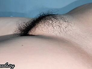 filipina cheating wife chubby and hairy pussy close up