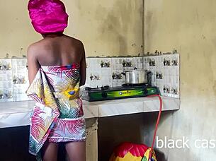 i fuck my house help in the kitchen while she was trying to cook because my wife is not around