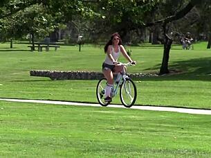Savannah Foxx rides Talons huge dick after biking