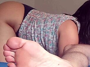 Deliciosa chupada de pene de la pereta prepago