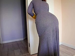 mom caught son with boner during morning cleaning