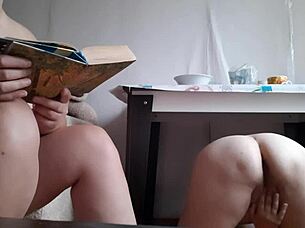 stepmom pleasures herself nearby