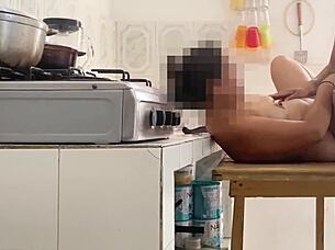 amateur milf takes anal standing then gets filled