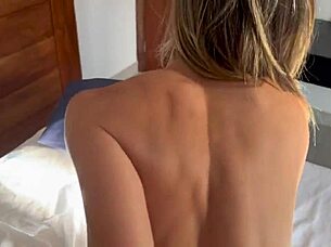 sexy milf rides and swallows