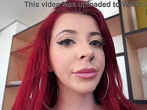 Riley rabbit pale skin white brazilian goth fucked by a big black cock anal interracial 1on1 goth bbc ob632