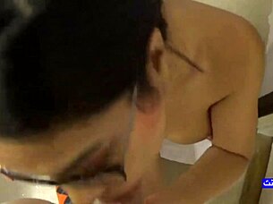 passionate encounter with iranian woman in bathroom