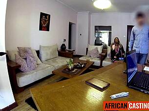 Amateur ebony milf rammed hard by bwc producer in homemade casting
