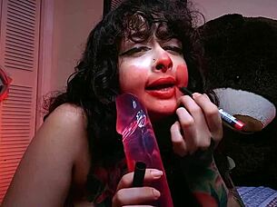 Your kinky girl gives you a blowjob and leaves a messy for the day