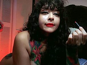 Your kinky girl gives you a blowjob and leaves a messy for the day
