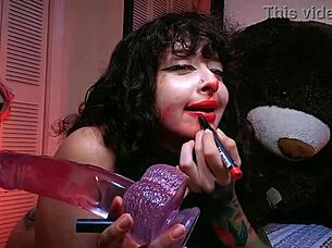 Your kinky girl gives you a blowjob and leaves a messy for the day