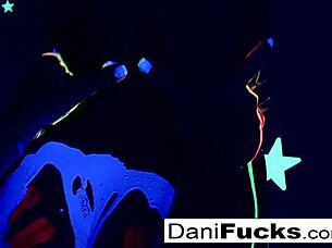 Dani the Brunette Pornstar Fingers Her Wet Pussy