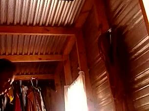 Teen's first anal experience in BDSM and creampie - Rockitty